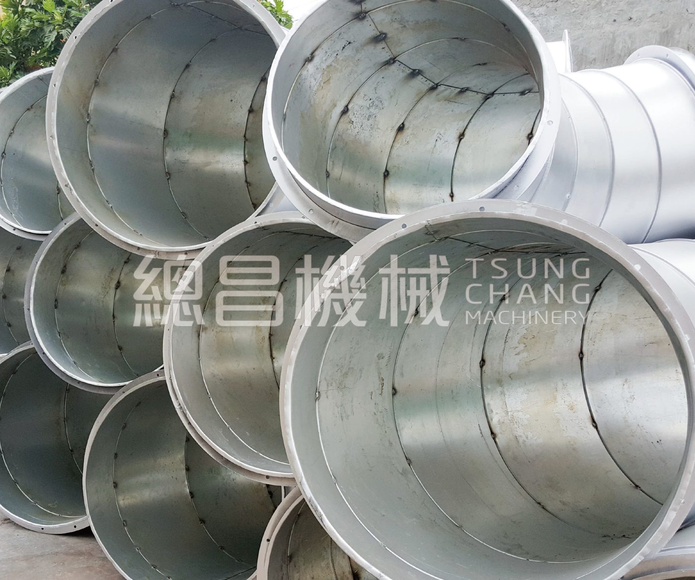 總昌螺旋風管管件半成品